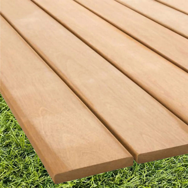 21 mm x 145 mm Yellow Balau Smooth Decking Kit 3.6m x 3.6m (no handrail)