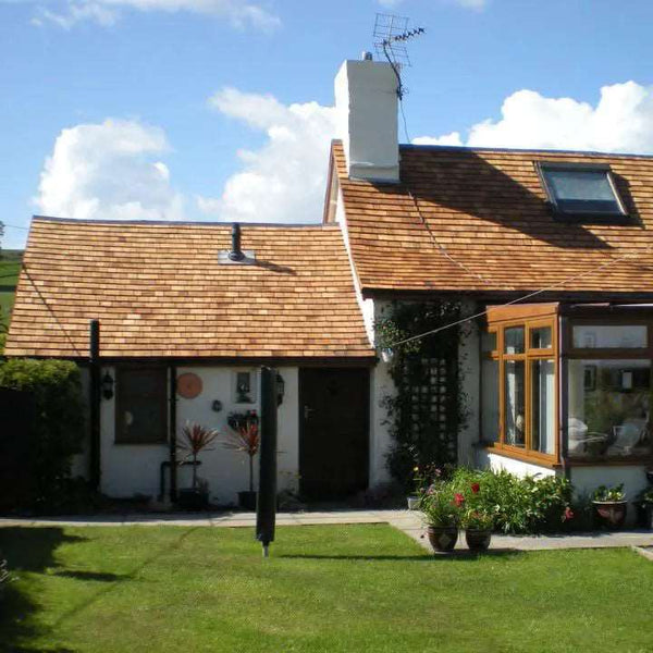 Certigrade No.2 grade Red Label Western Red Cedar Shingles Fivex 406mm