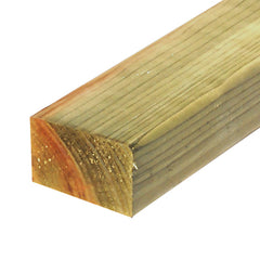 A single Whitewood kiln dried UC4 treated timber batten with visible wood grain and slightly rounded edges.