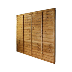 Waney Lap Pressure Treated Wooden Fence Panel